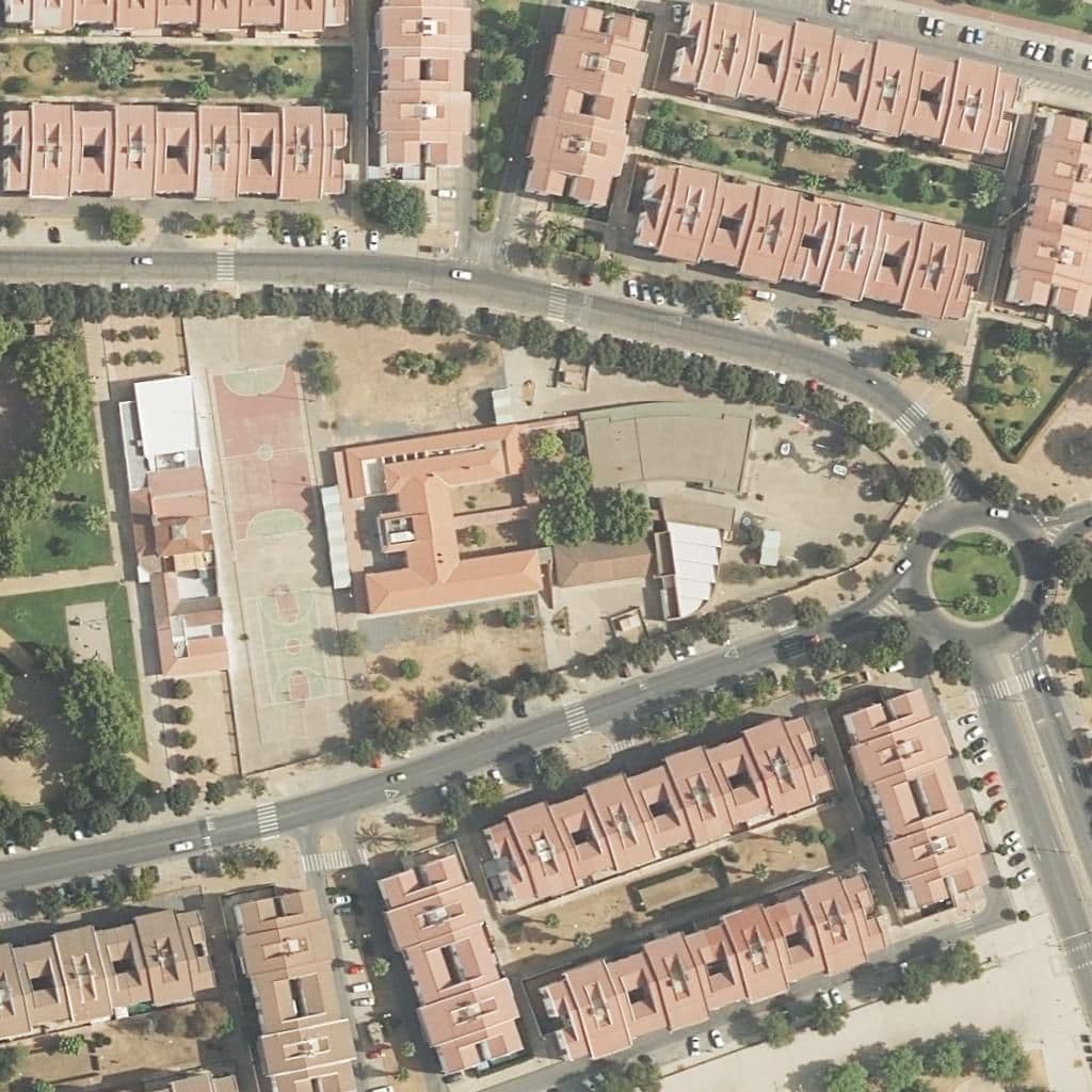 Aerial view of the grounds of Miralbaida