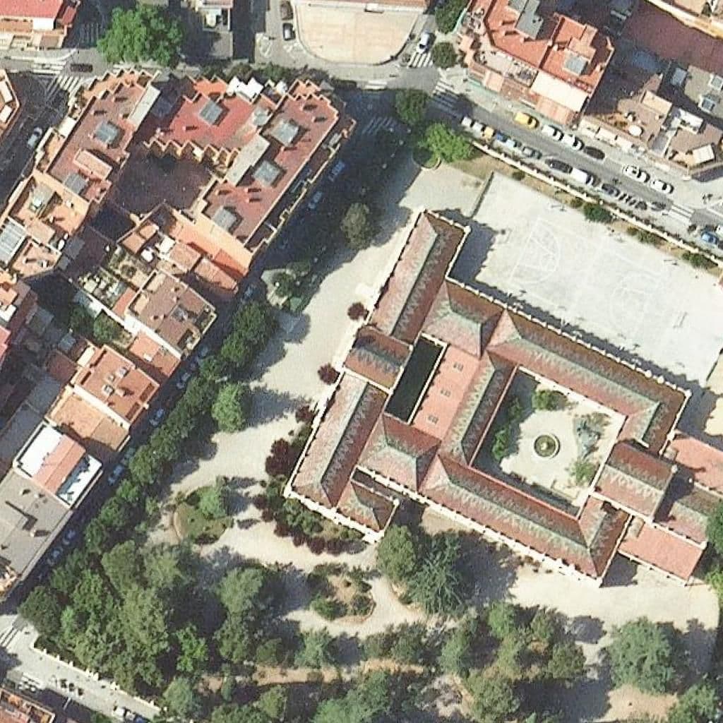 Aerial view of the grounds of Ribas