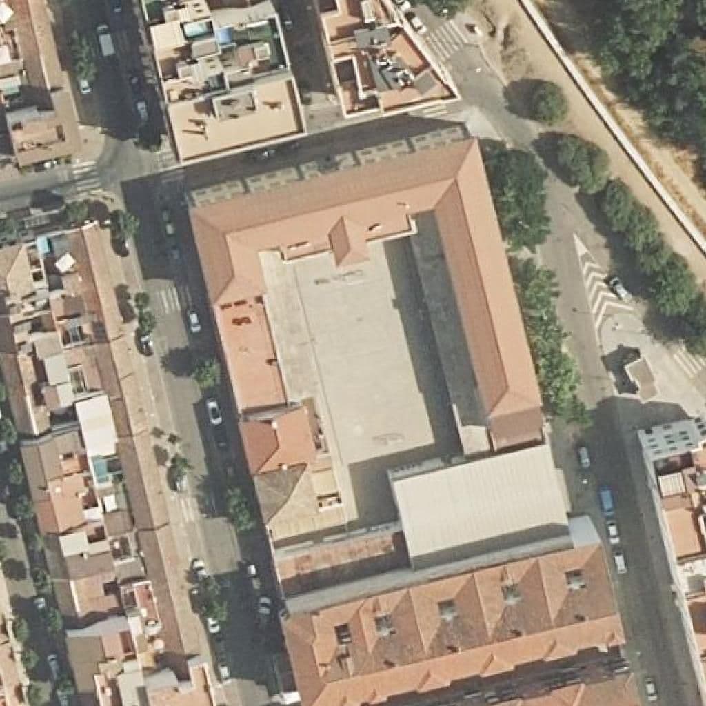 Aerial view of the grounds of Santa Rosa De Lima