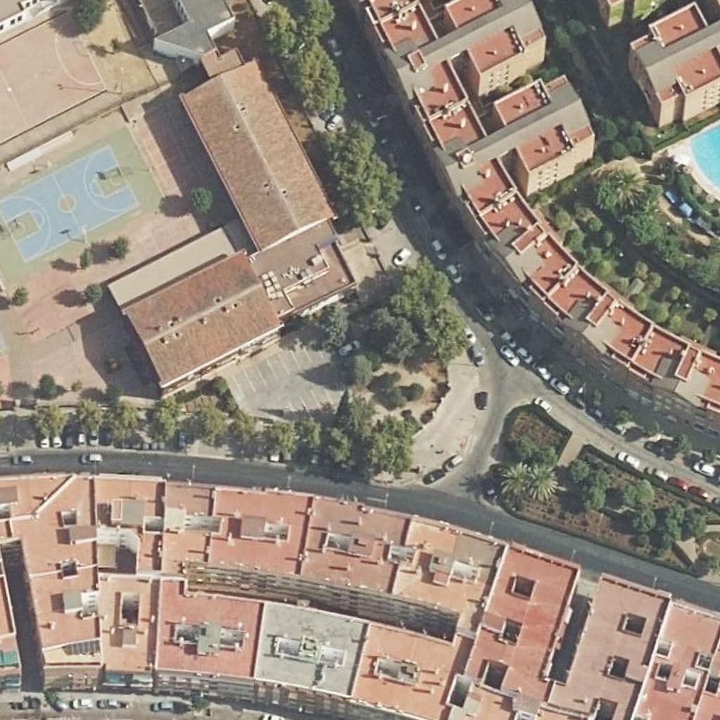 Aerial view of the grounds of Grupo Cántico