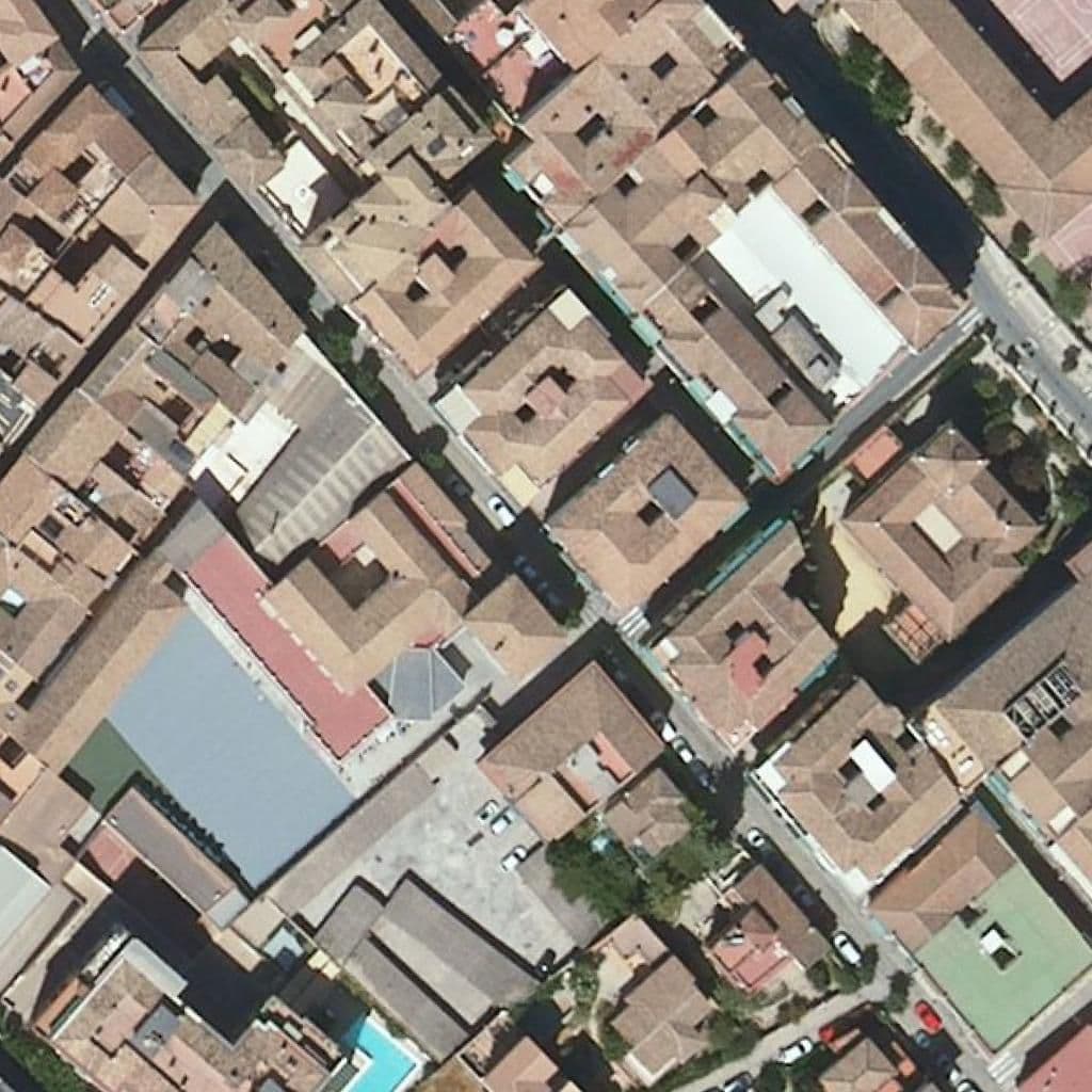 Aerial view of the grounds of Nuestra Señora Del Rosario