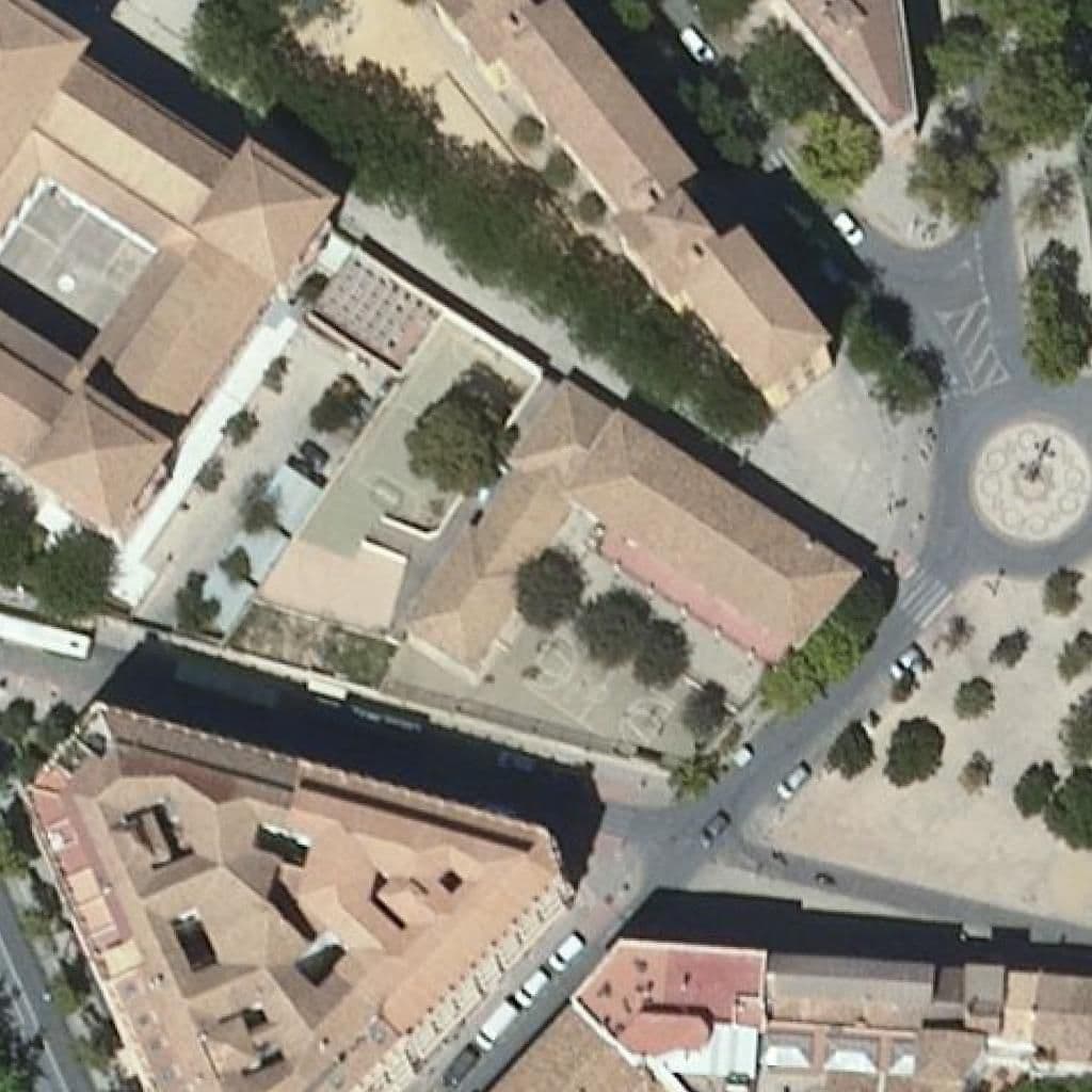 Aerial view of the grounds of Inmaculada Del Triunfo
