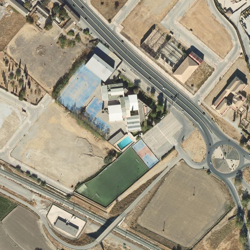 Aerial view of the grounds of Mulhacén
