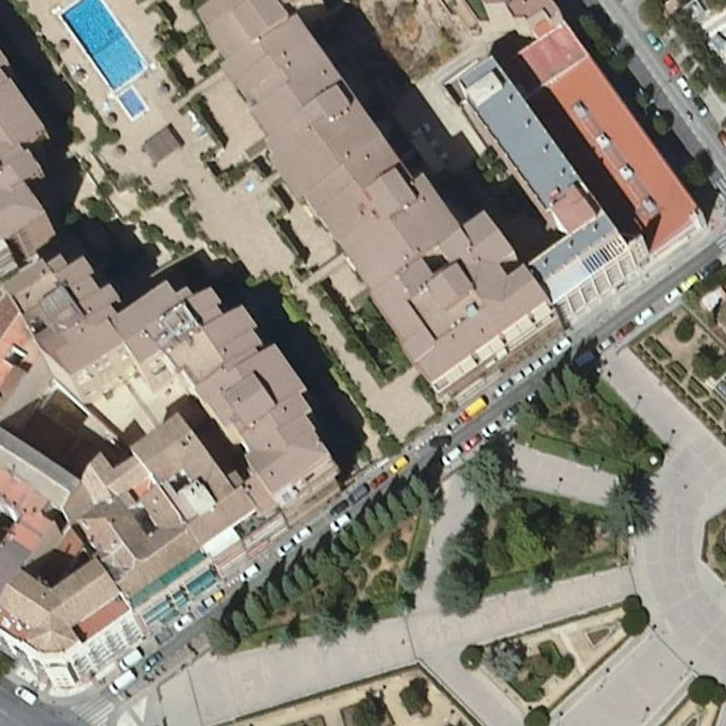 Вид сверху на территорию школы «Pizarrín»