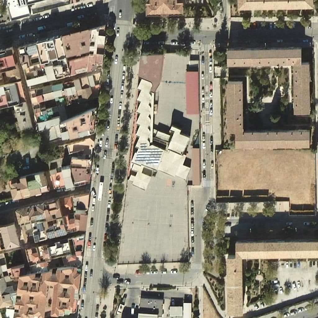 Aerial view of the grounds of Padre Manjón
