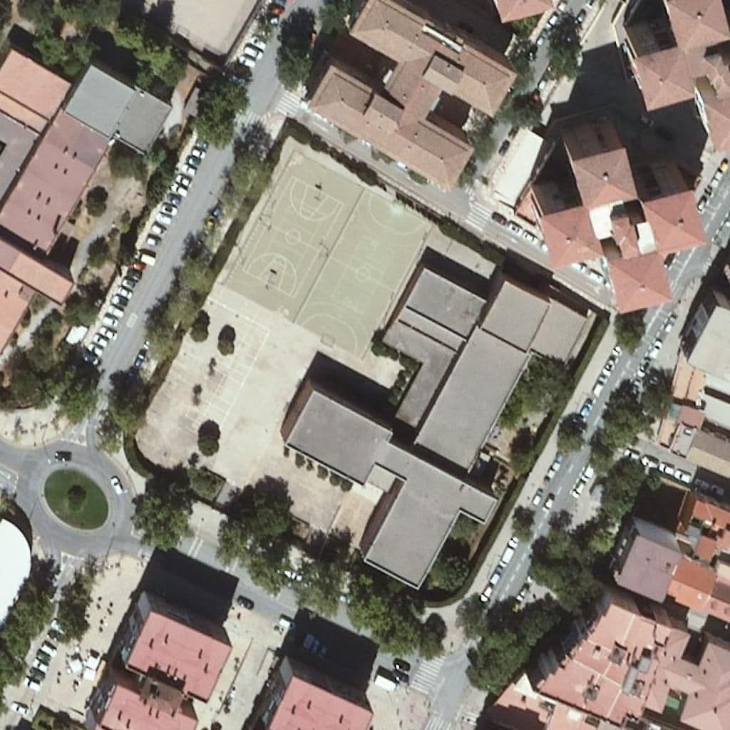 Aerial view of the grounds of Alhambra