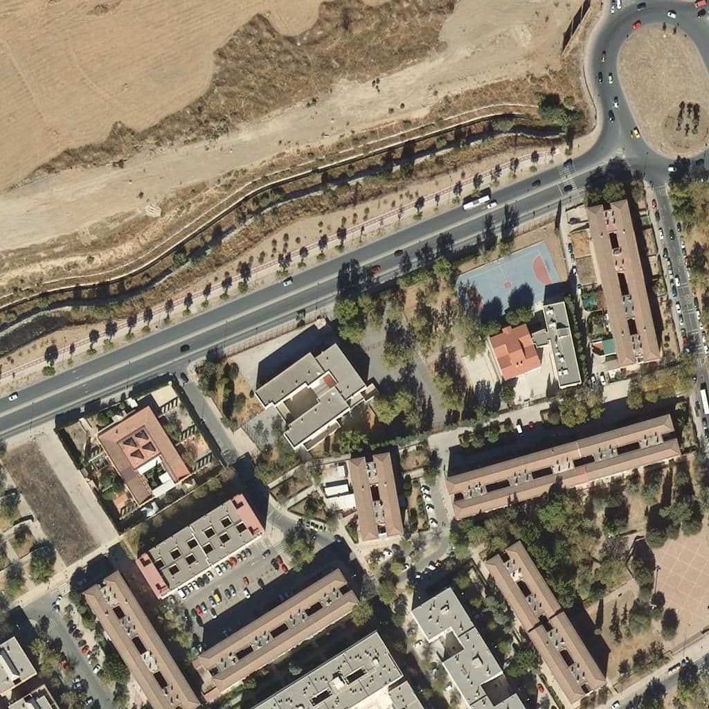 Aerial view of the grounds of Almanjáyar