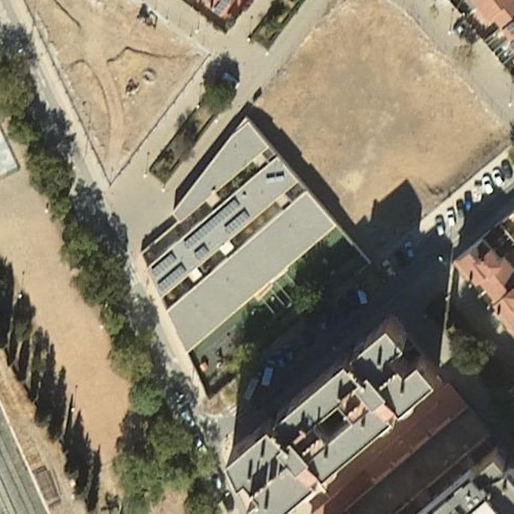 Aerial view of the grounds of Juan Latino