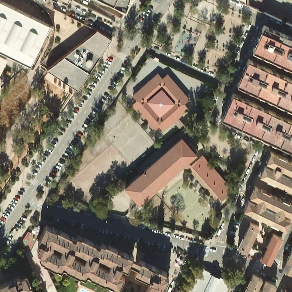 Aerial view of the grounds of Pasito A Pasito