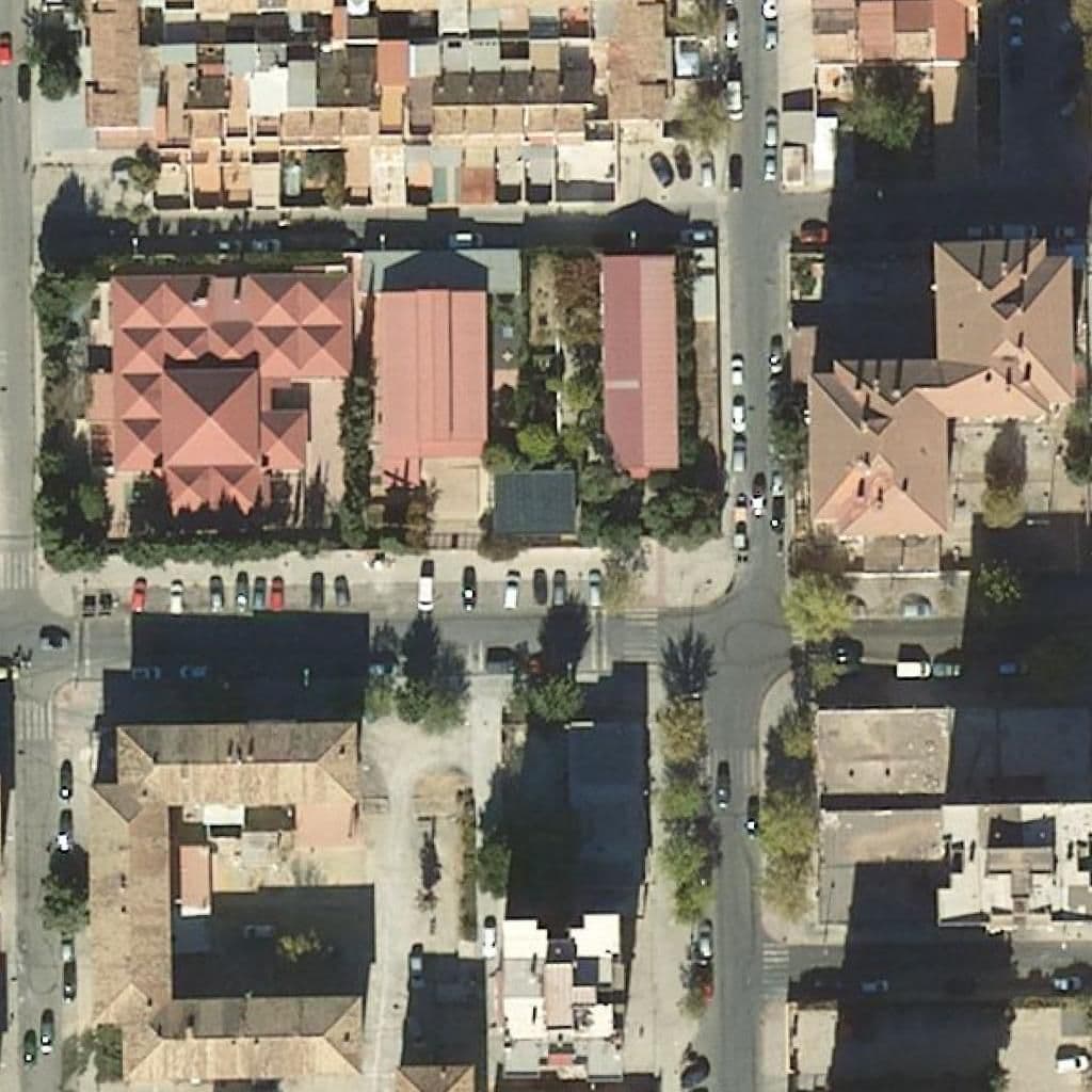 Aerial view of the grounds of Virgen Del Pilar