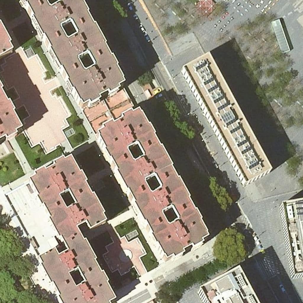 Aerial view of the grounds of L'escorça