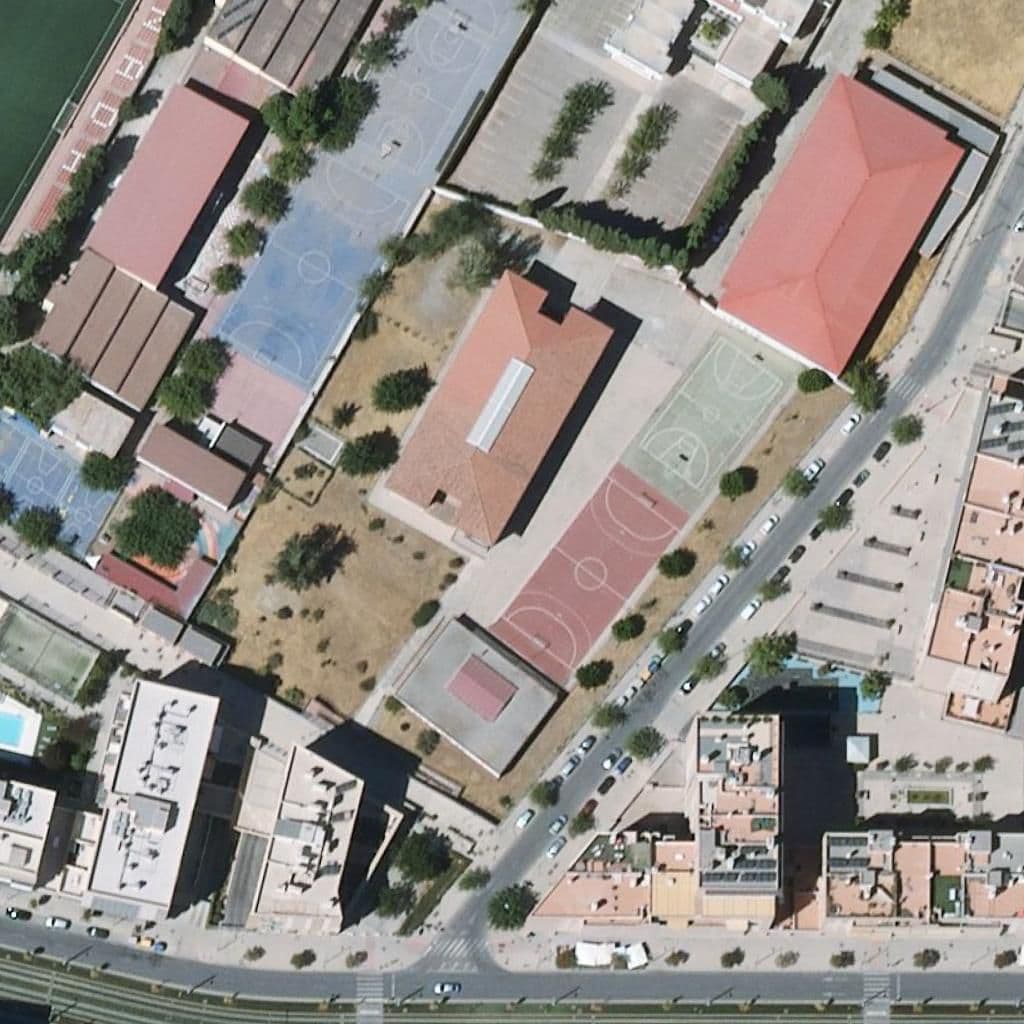 Aerial view of the grounds of Veleta