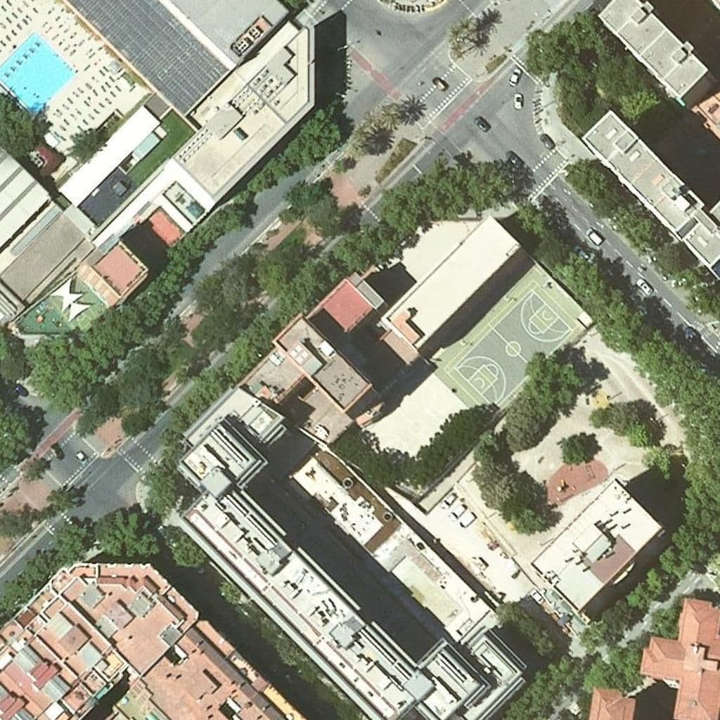Aerial view of the grounds of Joan Roca Guipúzcoa