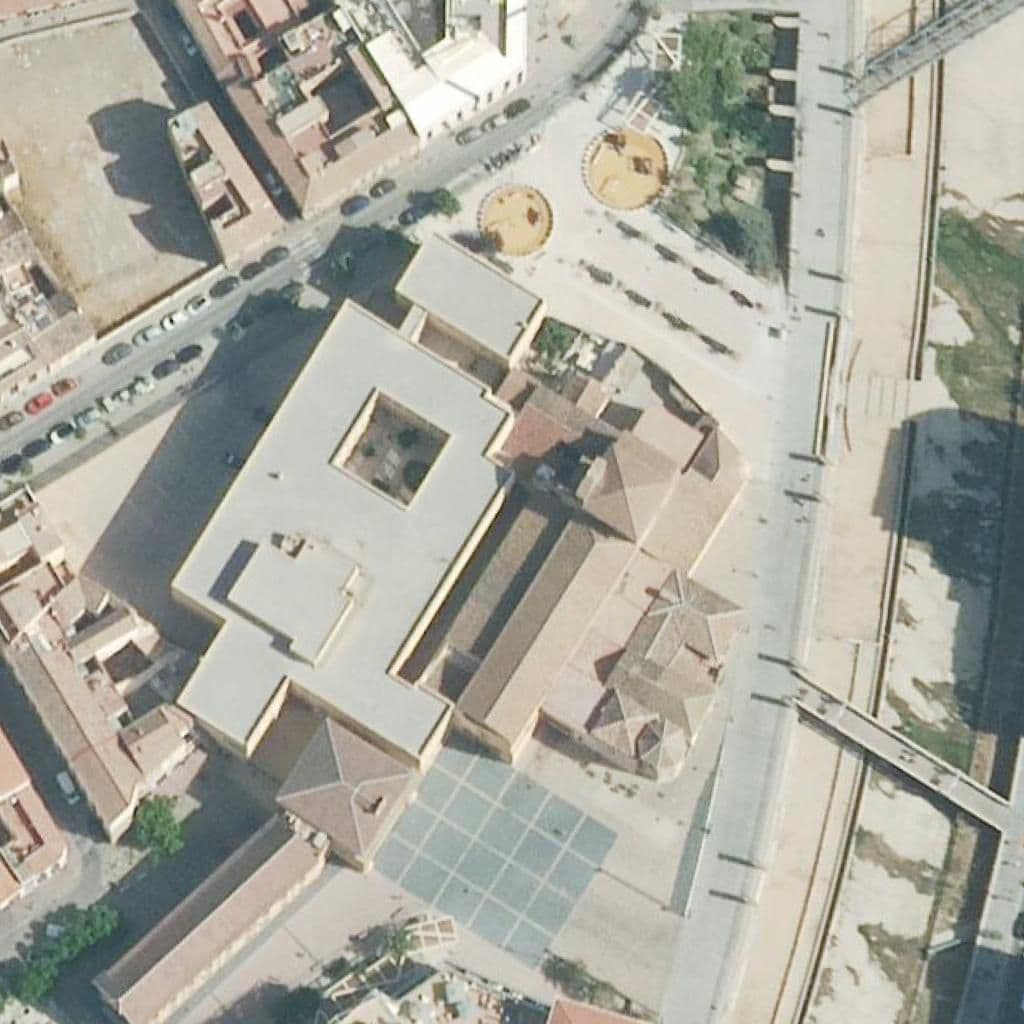 Aerial view of the grounds of Ángel Pericet