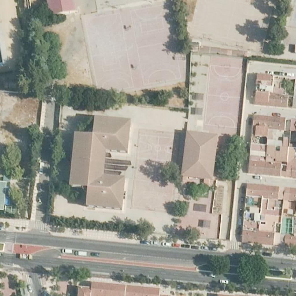 Вид сверху на территорию школы «Ciudad De Popayán»