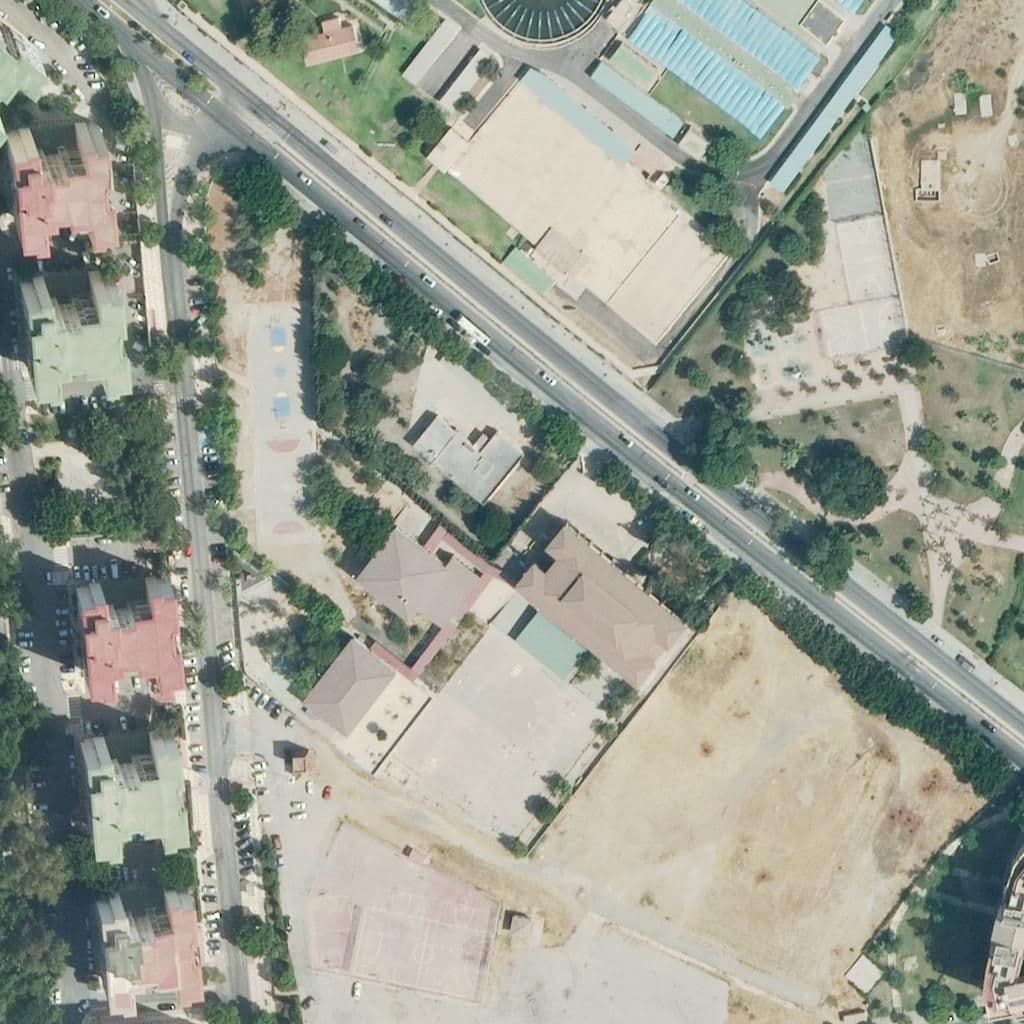 Aerial view of the grounds of Luis Buñuel