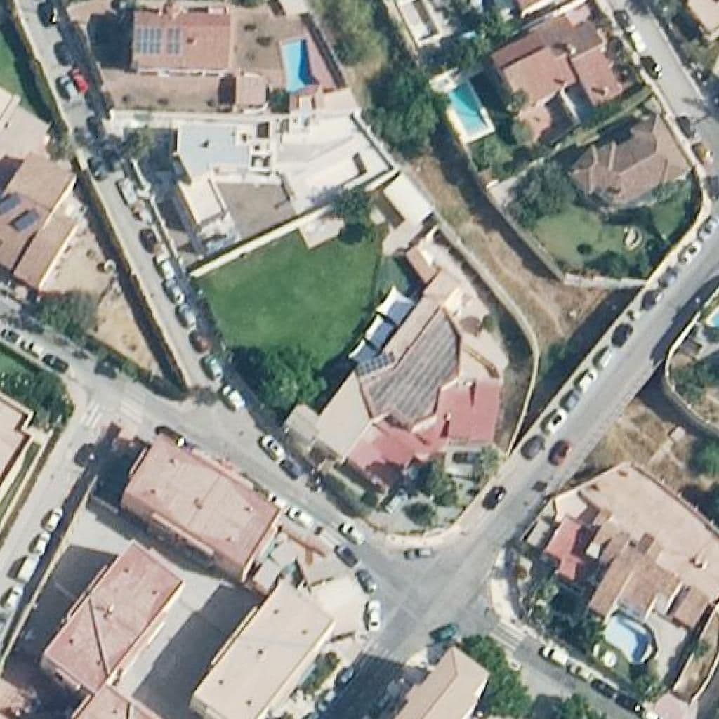 Aerial view of the grounds of Nuevo Kindergarten