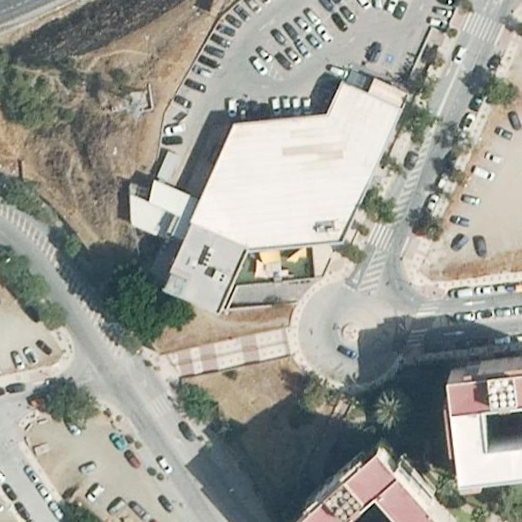 Aerial view of the grounds of Aula Futura