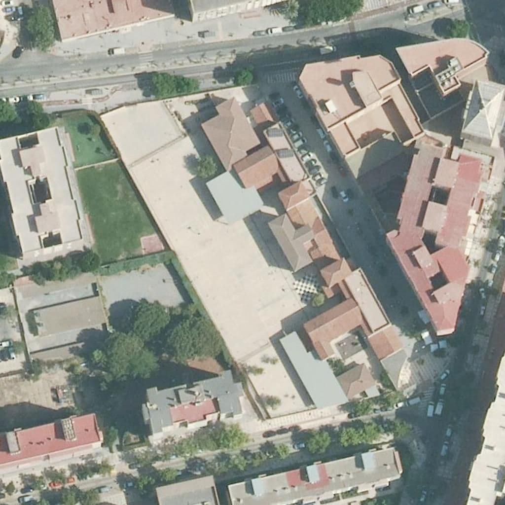 Aerial view of the grounds of Doctor Fléming