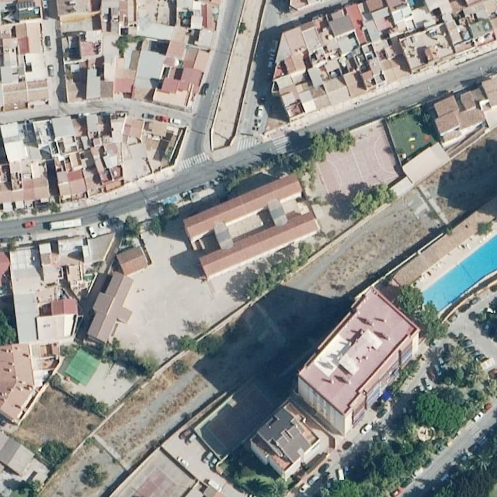 Aerial view of the grounds of Antonio Gutiérrez Mata