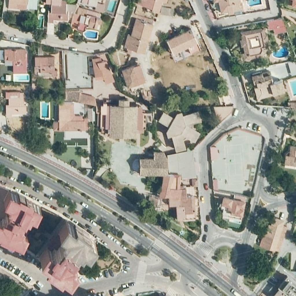 Aerial view of the grounds of El Atabal