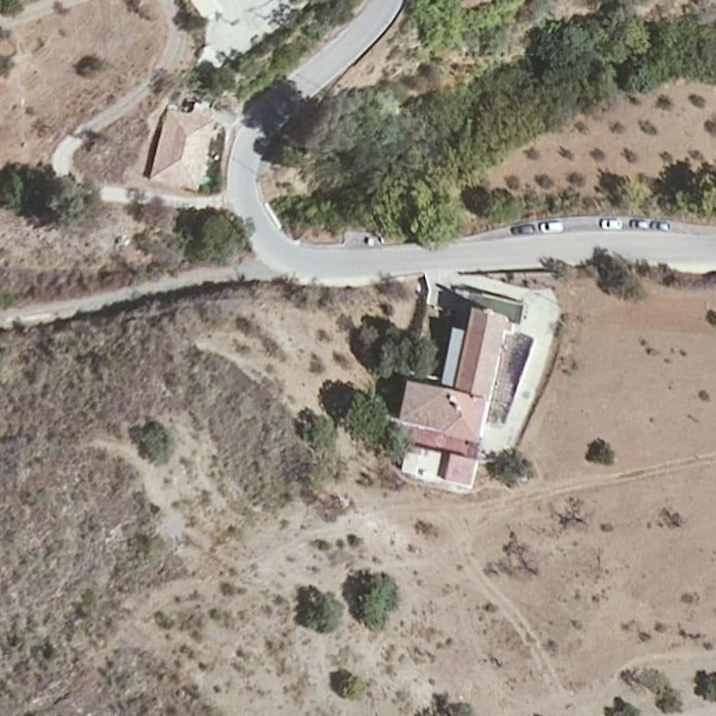 Aerial view of the grounds of Los Gámez