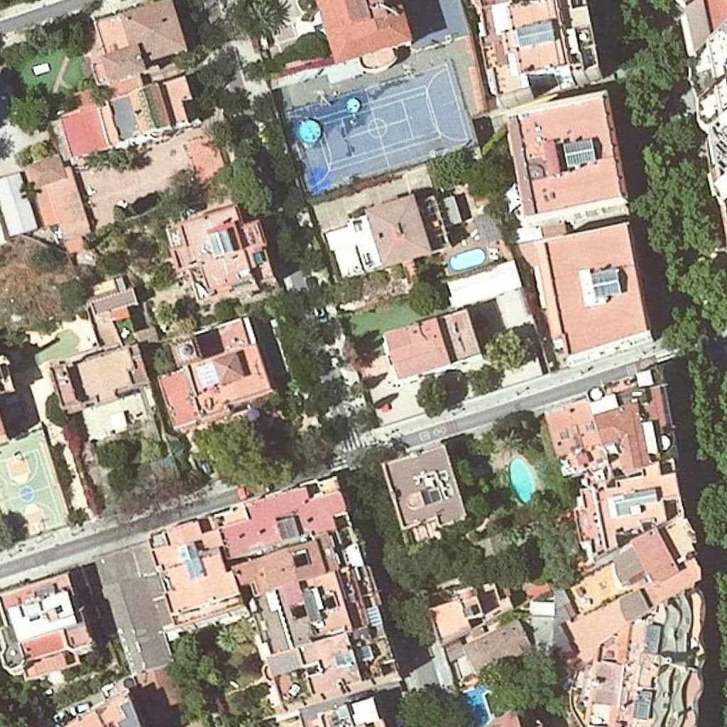 Aerial view of the grounds of Santa Claus