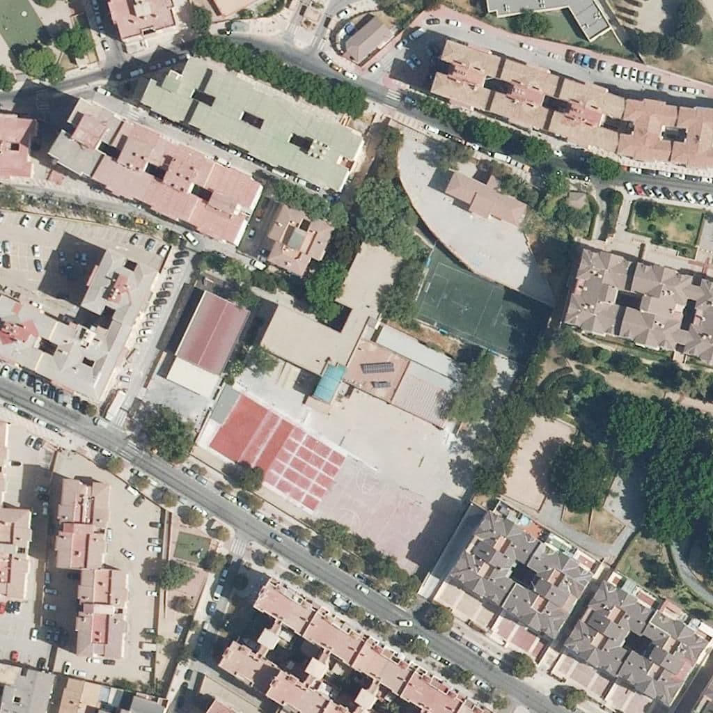 Aerial view of the grounds of Blas Infante