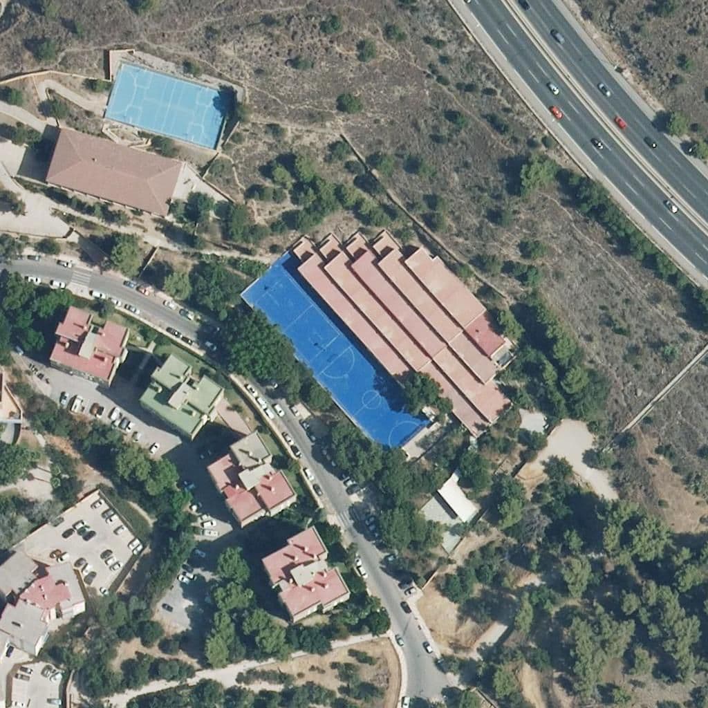 Aerial view of the grounds of Rafael Alberti