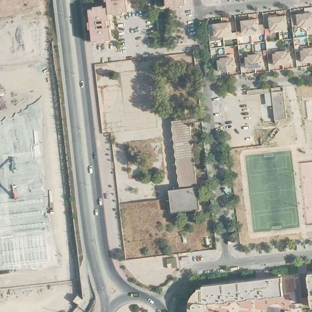 Aerial view of the grounds of Intelhorce