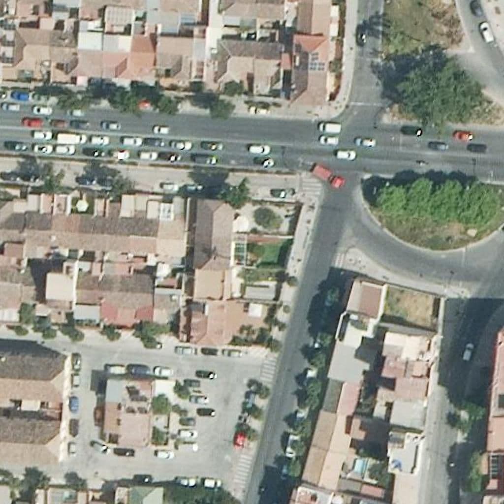 Aerial view of the grounds of Las Palmeras
