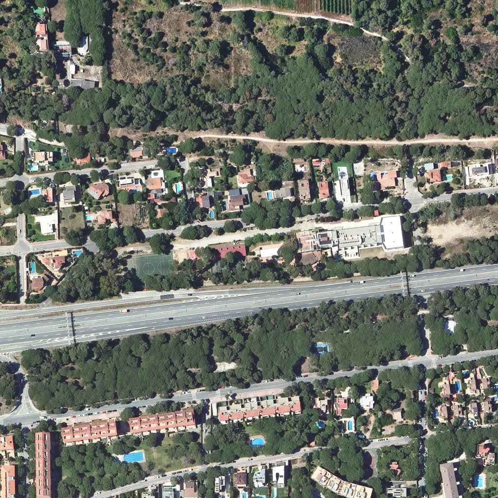 Aerial view of the grounds of The British College Of Gavà