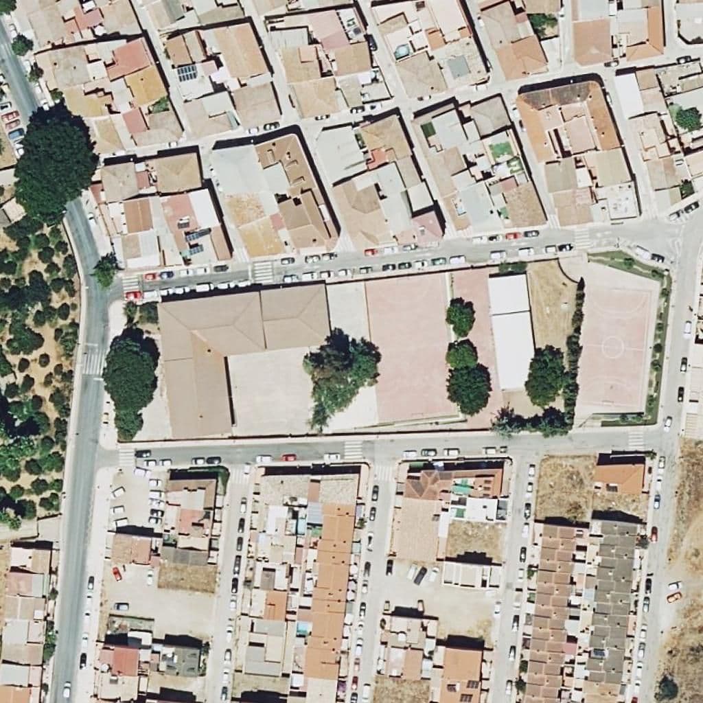 Aerial view of the grounds of Luis Cernuda
