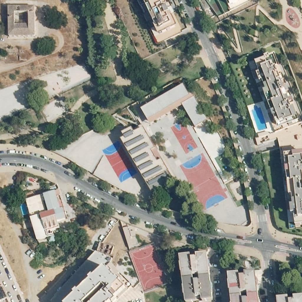 Aerial view of the grounds of Benito Pérez Galdós