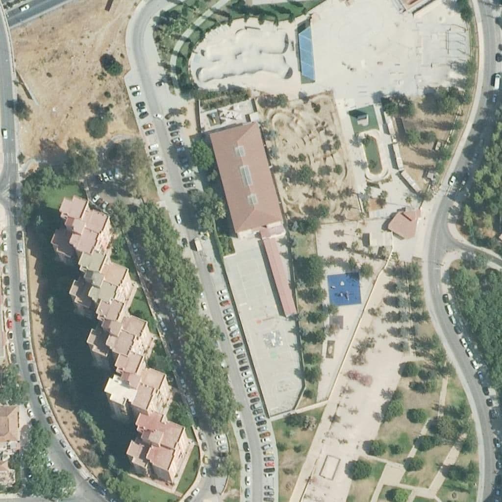 Aerial view of the grounds of Manolo Garvayo