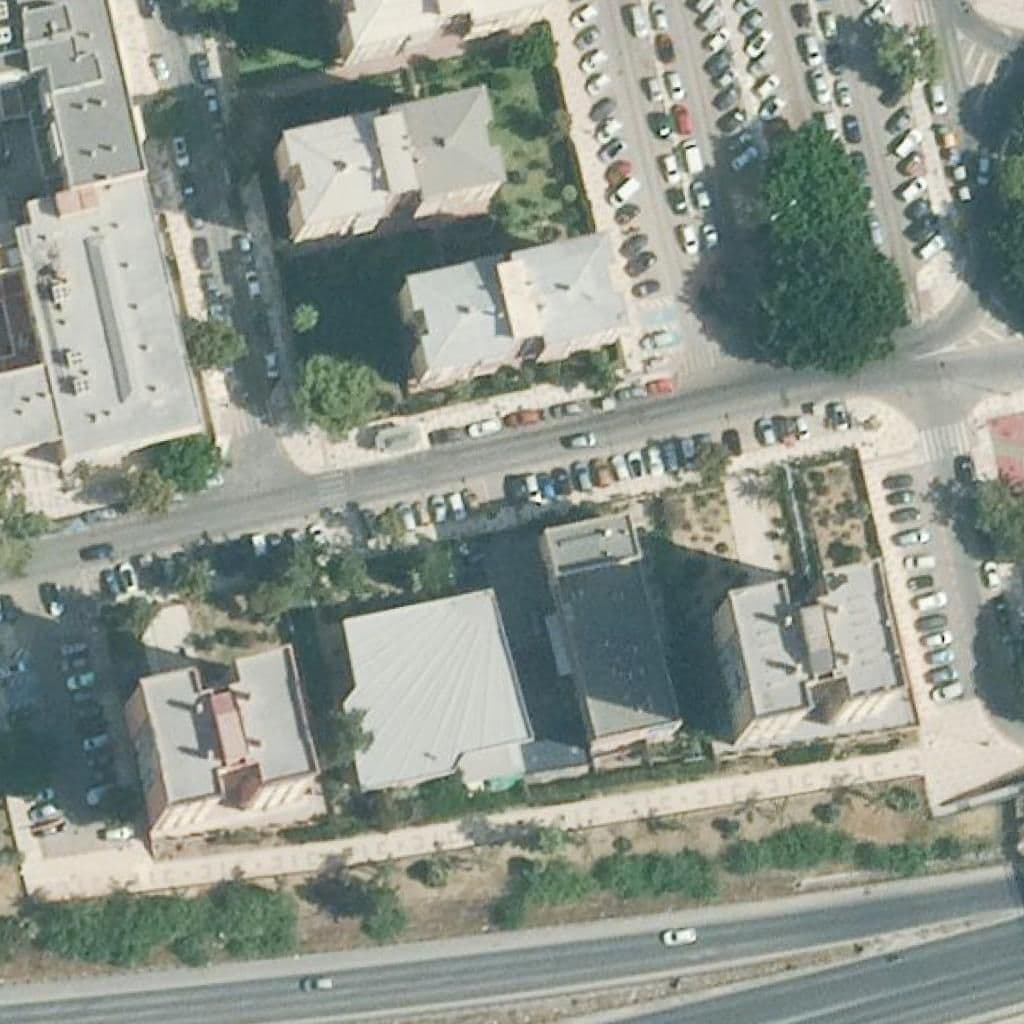 Aerial view of the grounds of Portada Alta