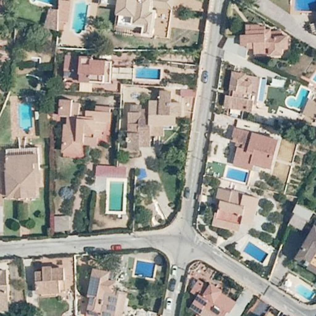 Aerial view of the grounds of Aulaga