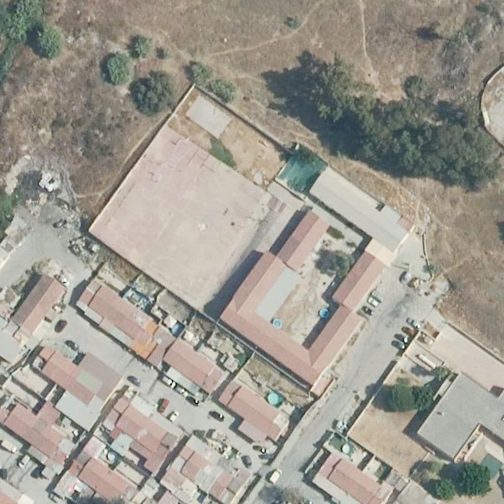 Aerial view of the grounds of Asperones