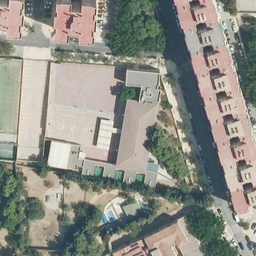 Aerial view of the grounds of José Moreno Villa
