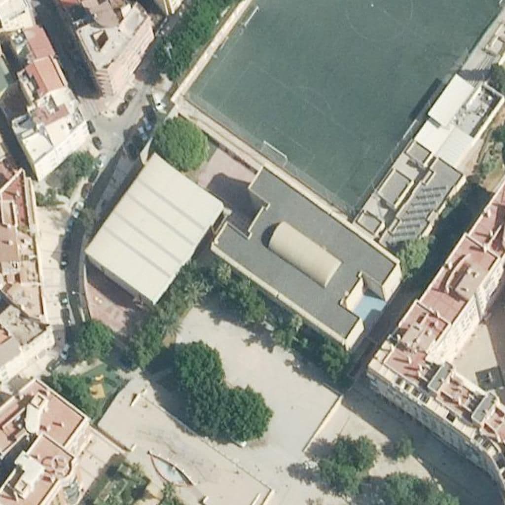Aerial view of the grounds of Lex Flavia Malacitana