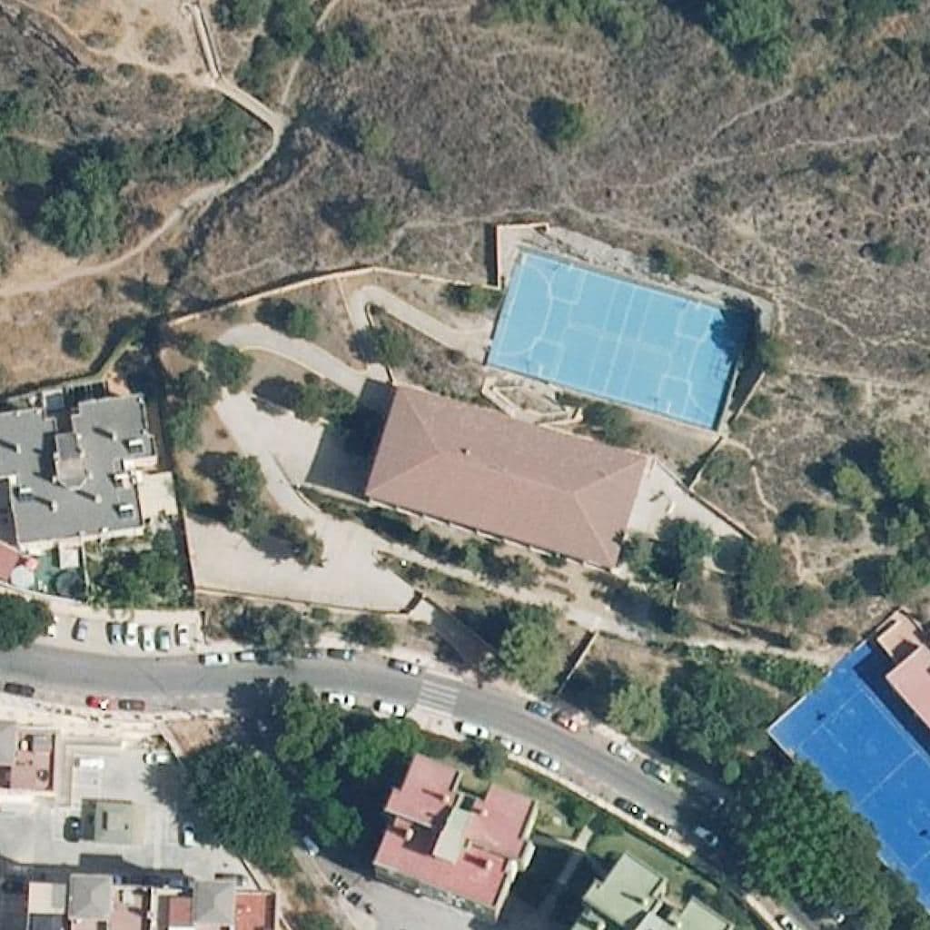 Aerial view of the grounds of Jardín De Málaga