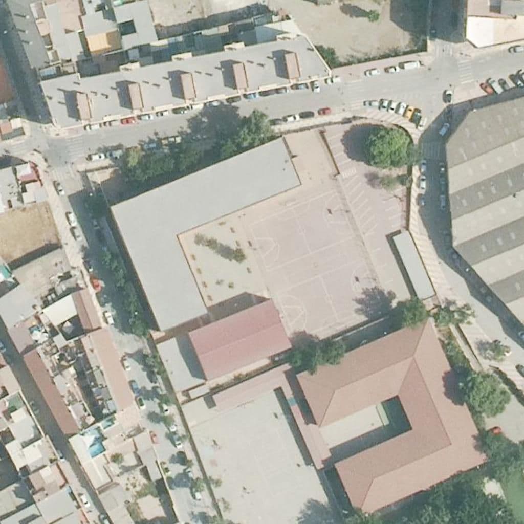 Aerial view of the grounds of Rafael Pérez Estrada