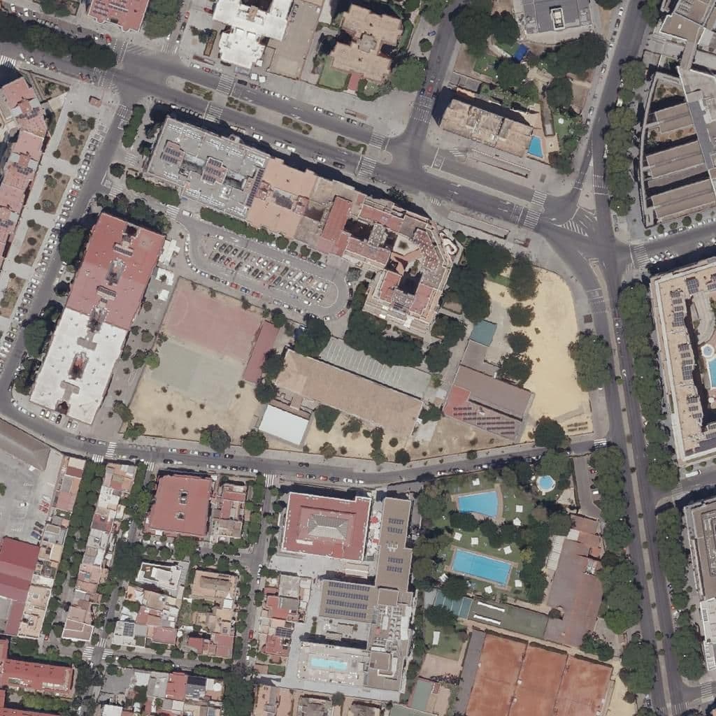 Aerial view of the grounds of Joaquín Turina