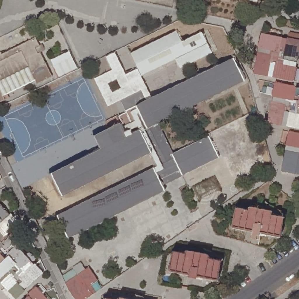 Aerial view of the grounds of Juan Xxiii