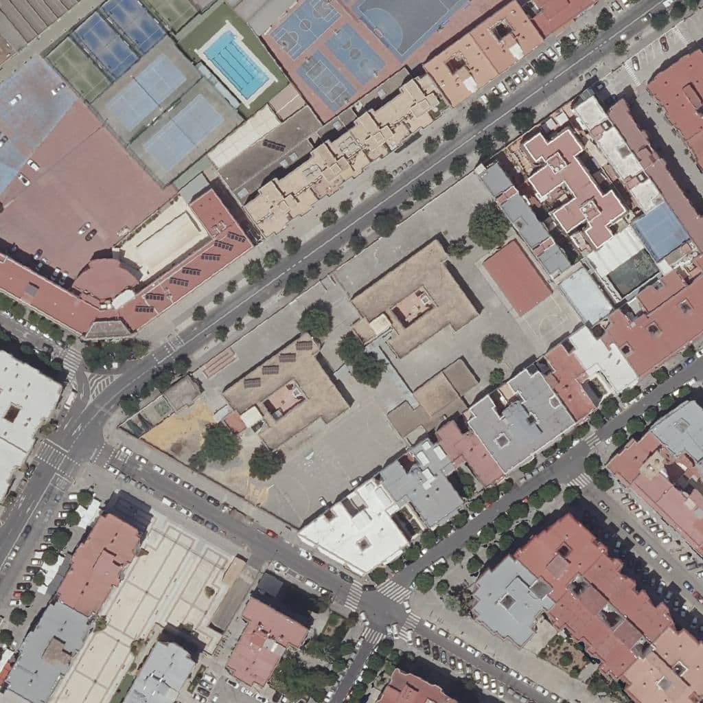 Aerial view of the grounds of Calvo Sotelo