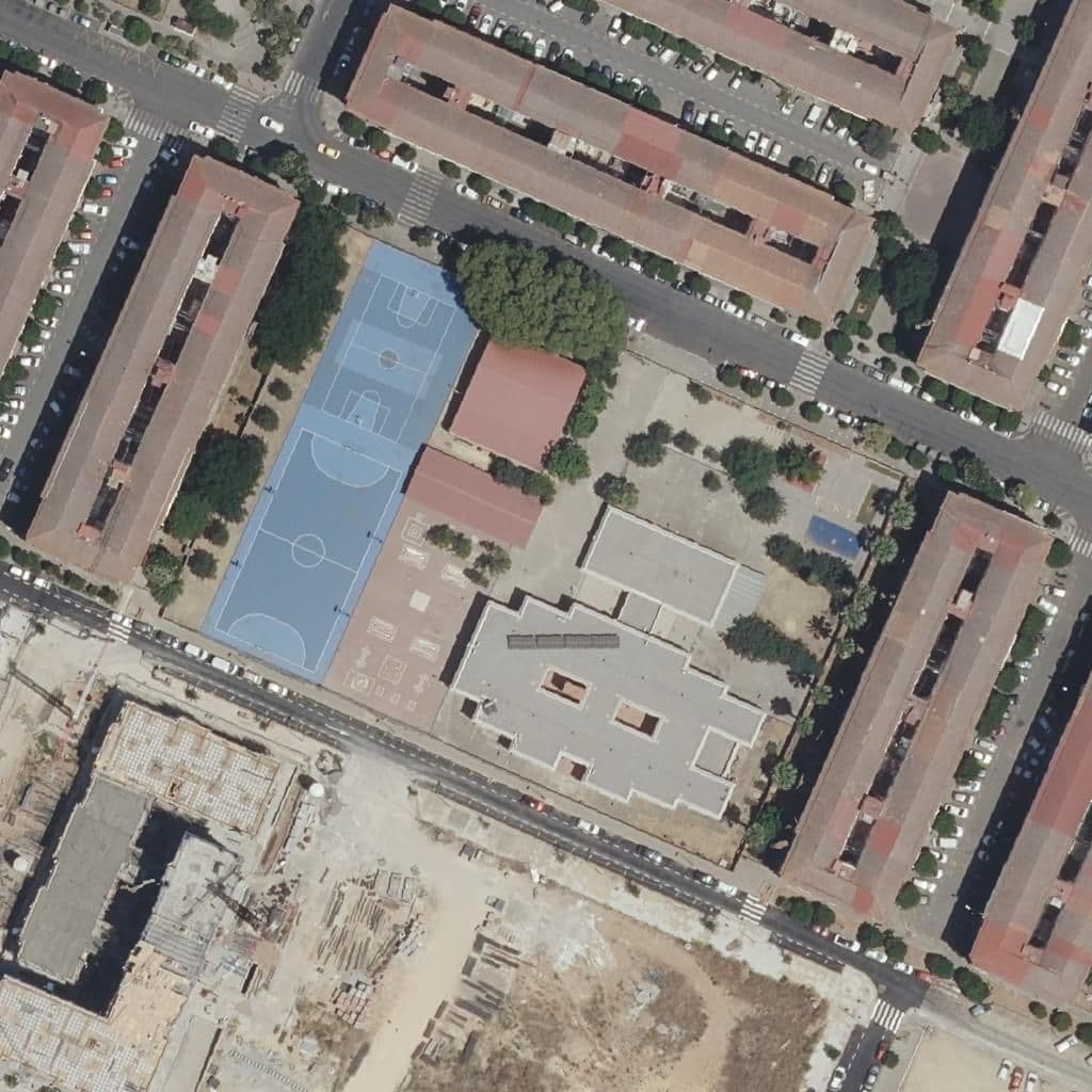 Aerial view of the grounds of Concepción De Estevarena