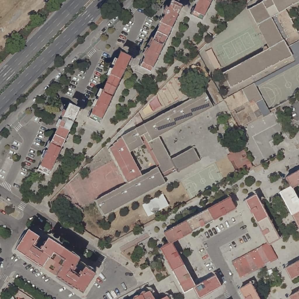 Aerial view of the grounds of San Juan De Ribera