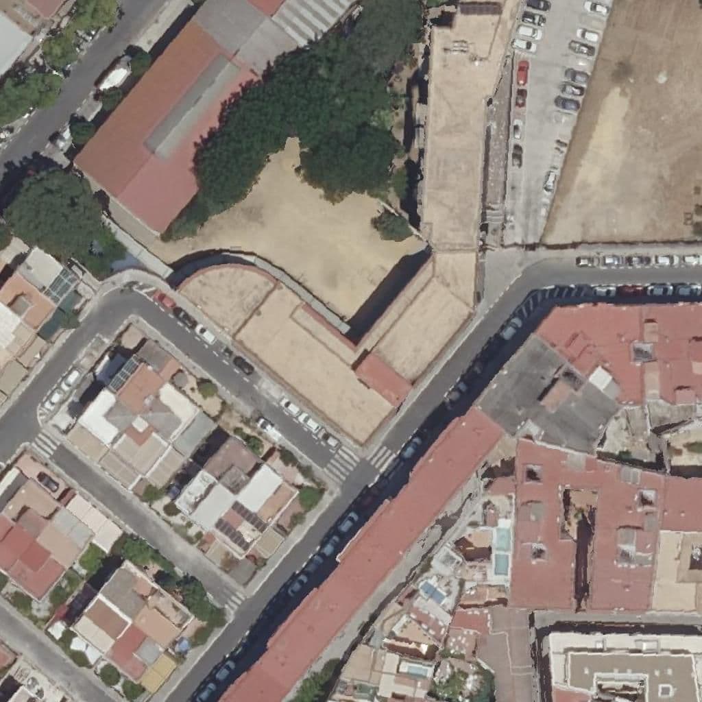 Aerial view of the grounds of Virgen Macarena