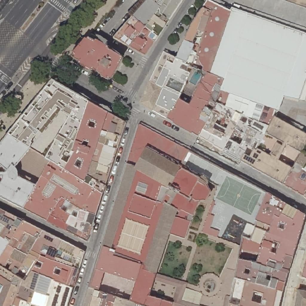 Aerial view of the grounds of Ntra. Sra. De La Merced