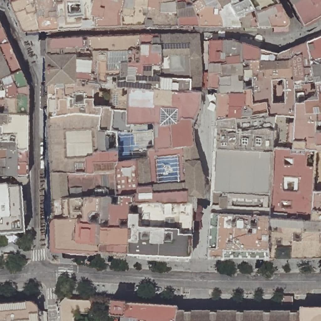 Aerial view of the grounds of Itálica